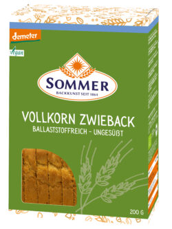 Sommer & Co. Demeter Weizen-Vollkorn Zwieback 200g