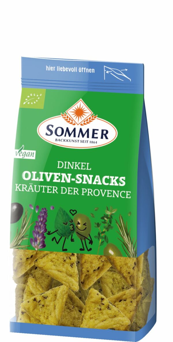 Sommer & Co. Dinkel Oliven-Snacks Kräuter der Provence 6 x 150g