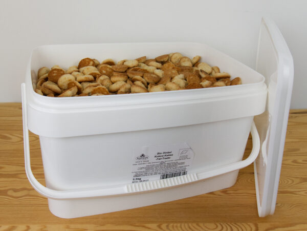 Sommer & Co. FAIRTRADE Dinkel Kokos - Kekse unverpackt im Eimer 5,5kg