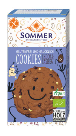 Sommer & Co. Glutenfrei und Glücklich Cookies Choco & Cashew 6 x 125g