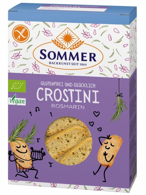 Sommer & Co. Glutenfrei und Glücklich Crostini Rosmarin 7 x 100g