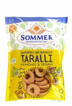 Sommer & Co. Glutenfrei und Glücklich Taralli Fenchel & Sesam 8 x 100g