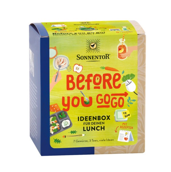 Sonnentor Before you go go! Ideenbox für deinen Lunch bio Packung 8 x 40,8g
