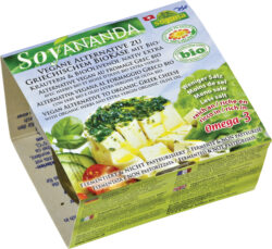 Soyana nda veganer Griechischer Käse mit BioKräutern & BioOlivenöl aus fermentiertem BioSoya 6 x 200g