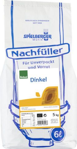 Spielberger Mühle Dinkel, bioland - Nachfüller für Unverpackt und Vorrat 5kg