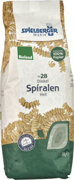 Spielberger Mühle Dinkel Spiralen Hell, bioland 8 x 500g