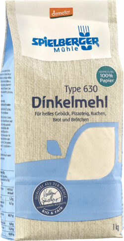 Spielberger Mühle Dinkelmehl Type 630, demeter 6 x 1kg ***