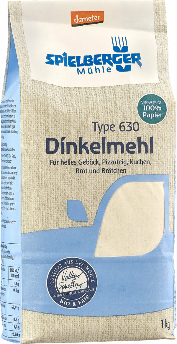 Spielberger Mühle Dinkelmehl Type 630, demeter 6 x 1kg