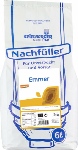 Spielberger Mühle Emmer, demeter - Nachfüller für Unverpackt und Vorrat 5kg