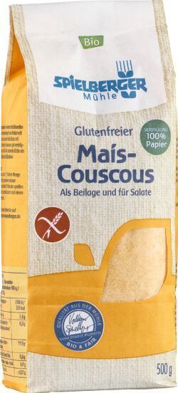 Spielberger Mühle Mais Couscous, glutenfrei, kbA 4 x 500g