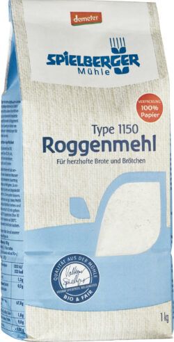 Spielberger Mühle Roggenmehl Type 1150, demeter 1kg