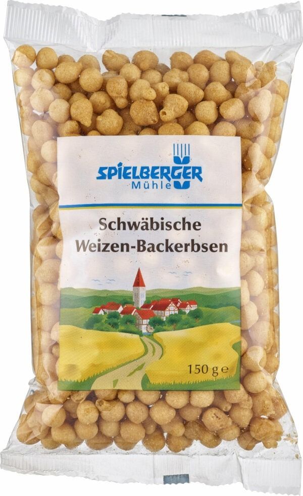 Spielberger Mühle Schwäbische Weizen-Backerbsen, kbA 8 x 150g