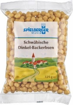Spielberger Mühle Schwäbische Dinkel-Backerbsen, kbA 8 x 125g