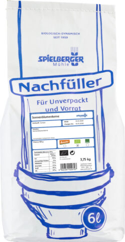 Spielberger Mühle Sonnenblumenkerne, kbA - Nachfüller für Unverpackt und Vorrat 3,75kg
