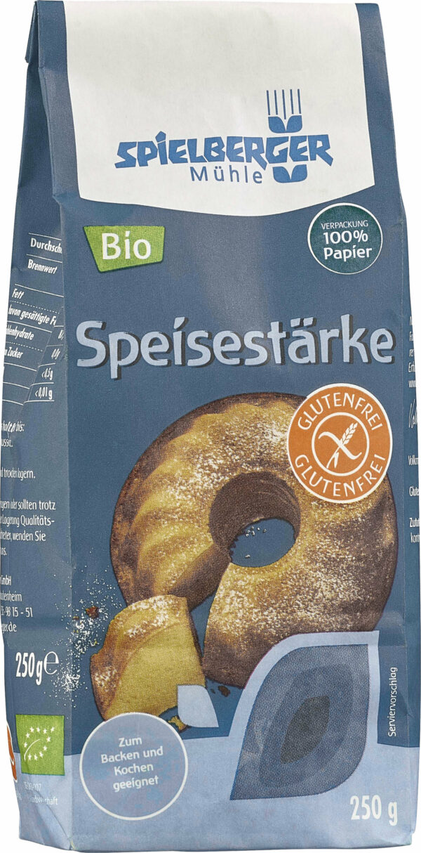 Spielberger Mühle Speisestärke, glutenfrei (Mais), kbA 250g
