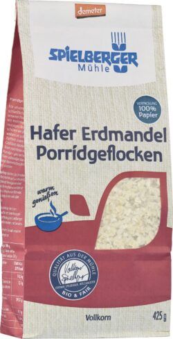 Spielberger Mühle Hafer Erdmandel Porridgeflocken, demeter 6 x 425g