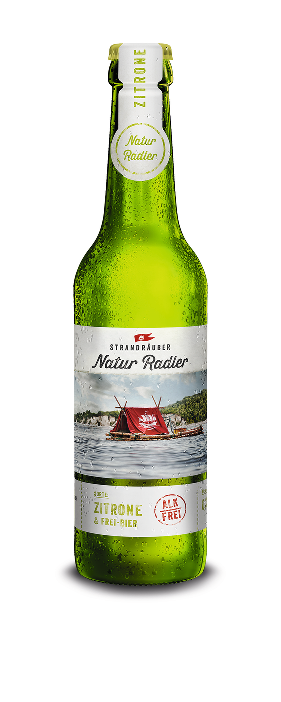 Strandräuber Naturradler Zitrone alkoholfrei 24 x 0,33l