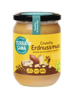 TerraSana Erdnussmus Crunchy 6 x 500g