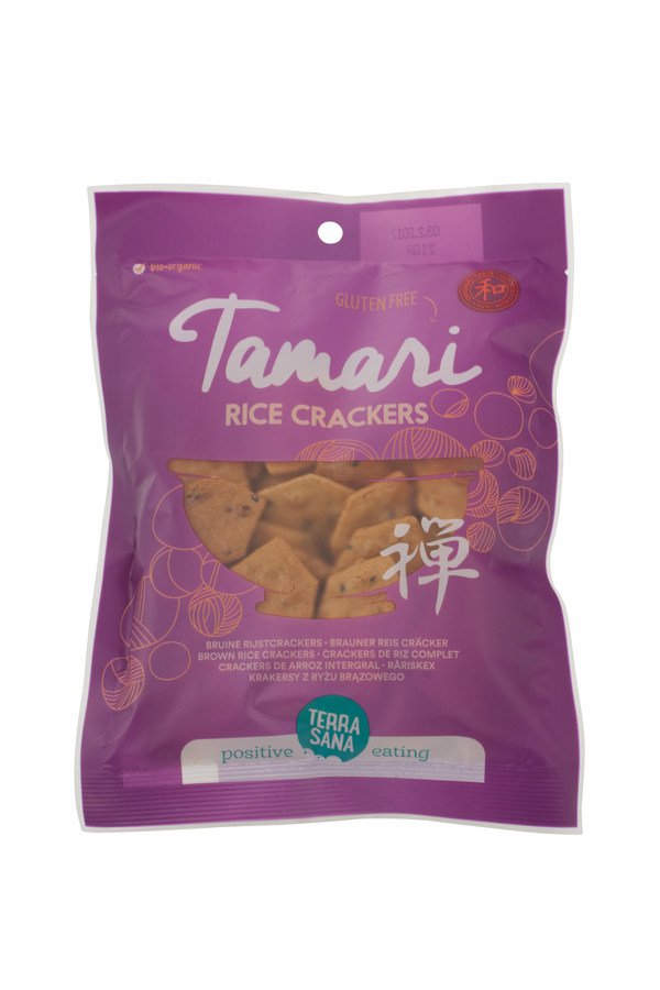 TerraSana Tamari Rice crackers - Japanische Naturreiscräcker - glutenfrei 12 x 60g