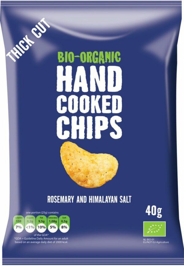 Trafo Handcooked Chips Rosemary & Himalaya Salt 15 x 40g