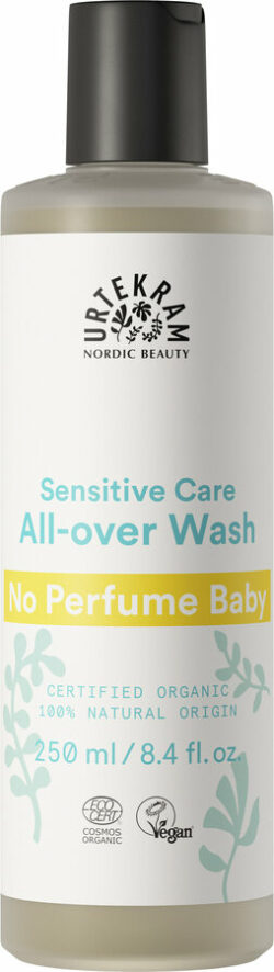 Urtekram No Perfume Baby All-Over Wash (für Haut und Haar) liebevolle Pflege 250 250ml