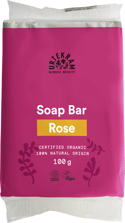 Urtekram Rose Soap Bar, reine Verwöhnung 100g