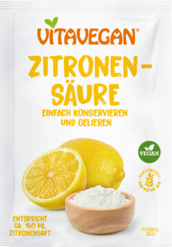 Vitavegan Zitronensäure, 10 g, glutenfrei 20 x 10g