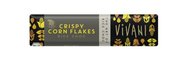 Vivani Crispy Corn Flakes Rice Choc Riegel 18 x 35g