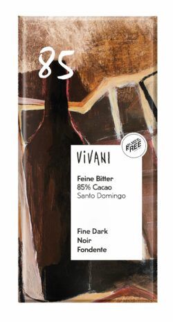 Vivani Feine Bitter Schokolade 85 % Cacao Santo Domingo 100g