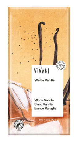 Vivani Weiße Schokolade mit Vanille 10 x 80g
