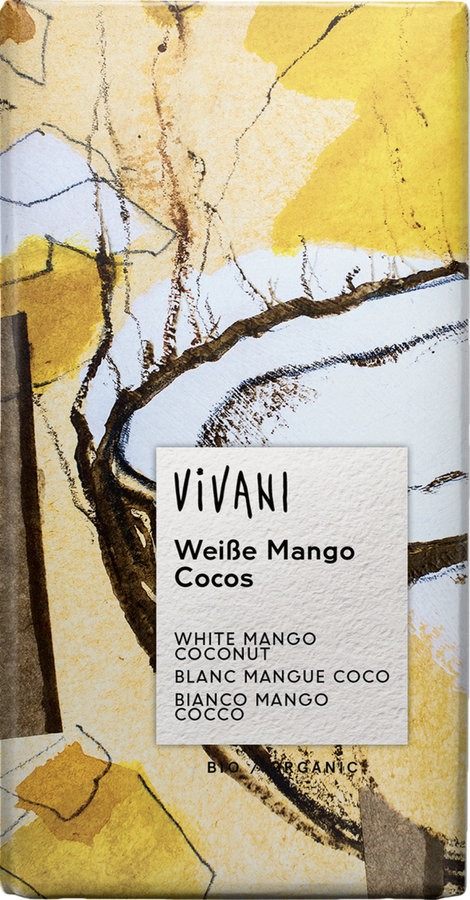 Vivani Weiße Mango Cocos Schokolade 12 x 80g