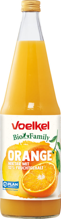 Voelkel Bio Family Orange Nektar mit 52 % Direktsaft 6 x 1l