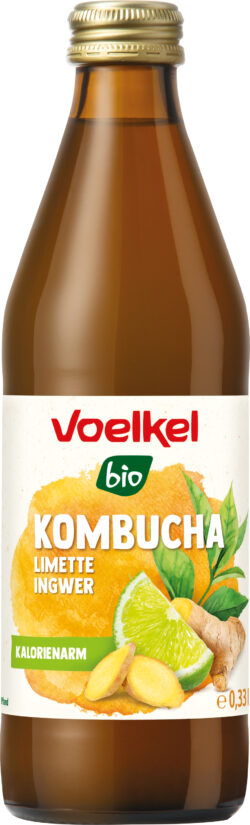 Voelkel Kombucha Limette Ingwer 10 x 0,335
