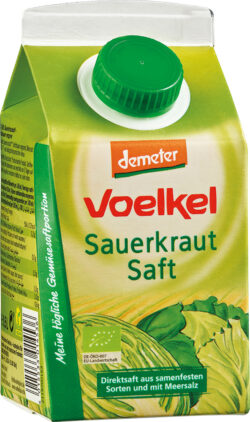 Voelkel Sauerkrautsaft - Direktsaft aus samenfesten Sorten und mit Meersalz 6 x 0,5l
