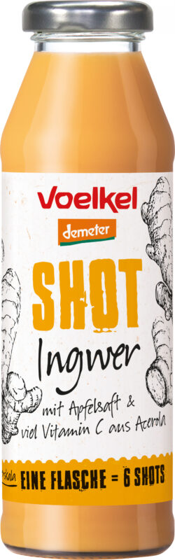 Voelkel Shot Ingwer 0,28l Einweg pfandfrei 6 x 0,28l