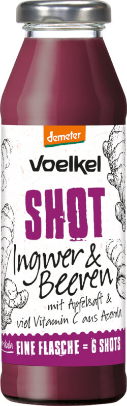 Voelkel Shot Ingwer & Beeren mit Vitamin C aus Acerola 0,28l