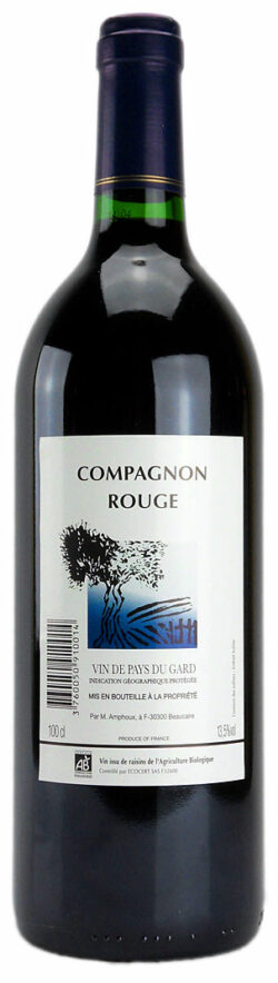 Weinhandel Wolfram Lambrecht COMPAGNON ROUGE IGP Vin de Pays du Gard, Domaine de Tavernel, Erzeugerabfüllung 1l