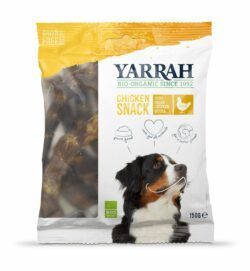 Yarrah Organic Petfood B.V. Bio Hund Snack getrocknete Hühnerhälse 10 x 150g