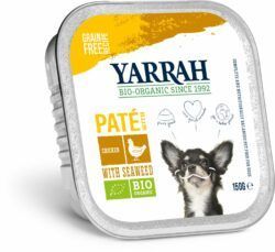 Yarrah Organic Petfood B.V. Yarrah Bio Hund Schale Pastete getreidefrei Huhn 12 x 150g