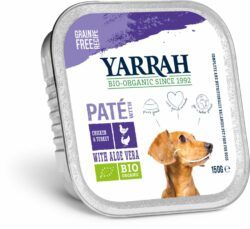 Yarrah Organic Petfood B.V. Yarrah Bio Hund Schale Pastete getreidefrei Huhn & Truthahn 12 x 150g