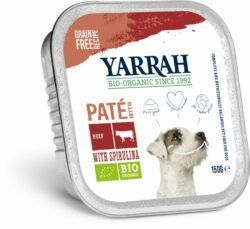 Yarrah Organic Petfood Yarrah Bio Hund Schale Pastete getreidefrei mit Rind 12 x 150g