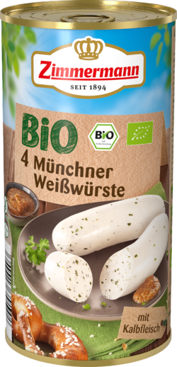 Zimmermann Bio Münchner Weißwürste 6 x 530g
