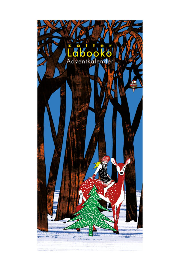 Zotter Schokolade Labooko Adventkalender, 24 pure Schoko-Minis à 8 g = Gesamtgewicht netto 192g