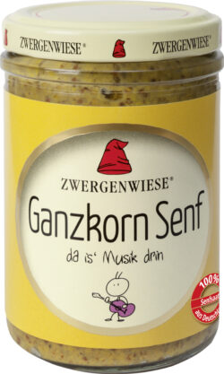 Zwergenwiese Ganzkorn Senf 160ml