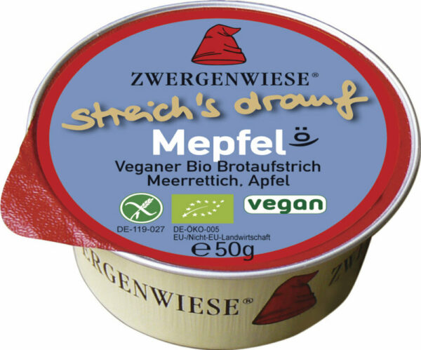 Zwergenwiese Kleiner streich´s drauf Mepfel Veganer Brot-Aufstrich 12 x 50g