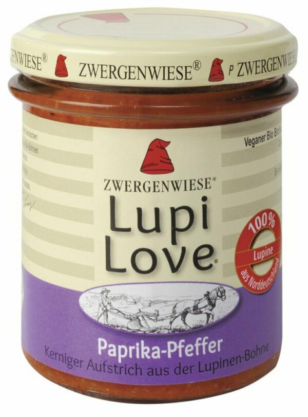 Zwergenwiese LupiLove Paprika-Pfeffer Veganer Brot-Aufstrich 6 x 165g