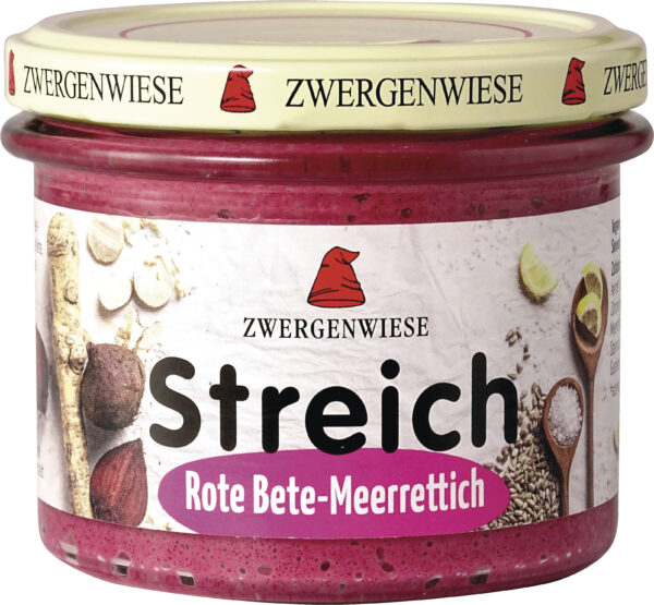 Zwergenwiese Rote-Bete-Meerrettich Veganer Brot-Aufstrich Streich 180g