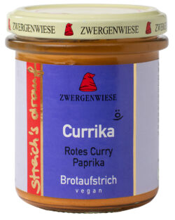 Zwergenwiese streich´s drauf Veganer Brotaufstrich Currika 160g