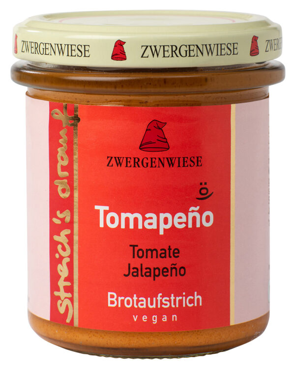 Zwergenwiese streich´s drauf Tomapeño Veganer Brot-Aufstrich 6 x 160g