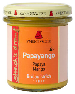 Zwergenwiese streich´s drauf Veganer Brot-Aufstrich Papayango 160g